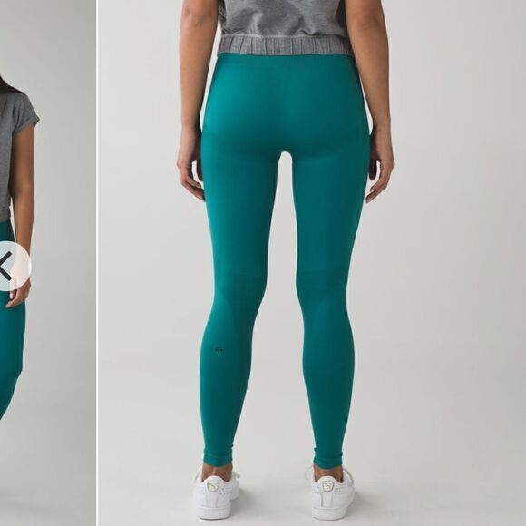 Lululemon Zone In Tight in Forage Teal - Picture 2 of 9